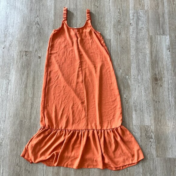 Womens See You Monday Orange Maxi Dress - L - Picture 4 of 5